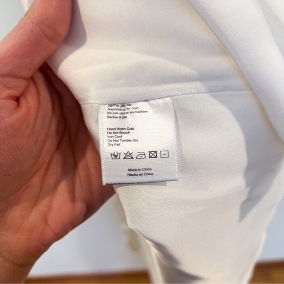 V. Chapman June Strapless White Bridal Floral Brocade Maxi Wedding Dress 12 NWT - Picture 9 of 11